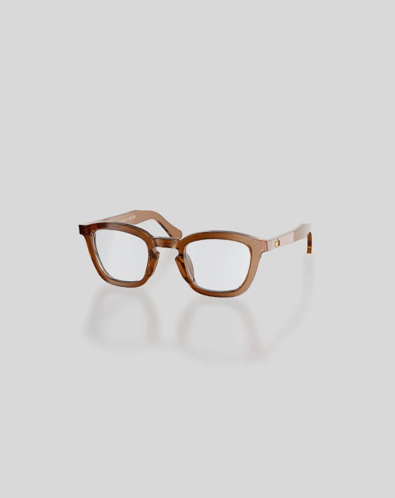 Ashton#Color_Montatura Marrone Trasparente Lucido