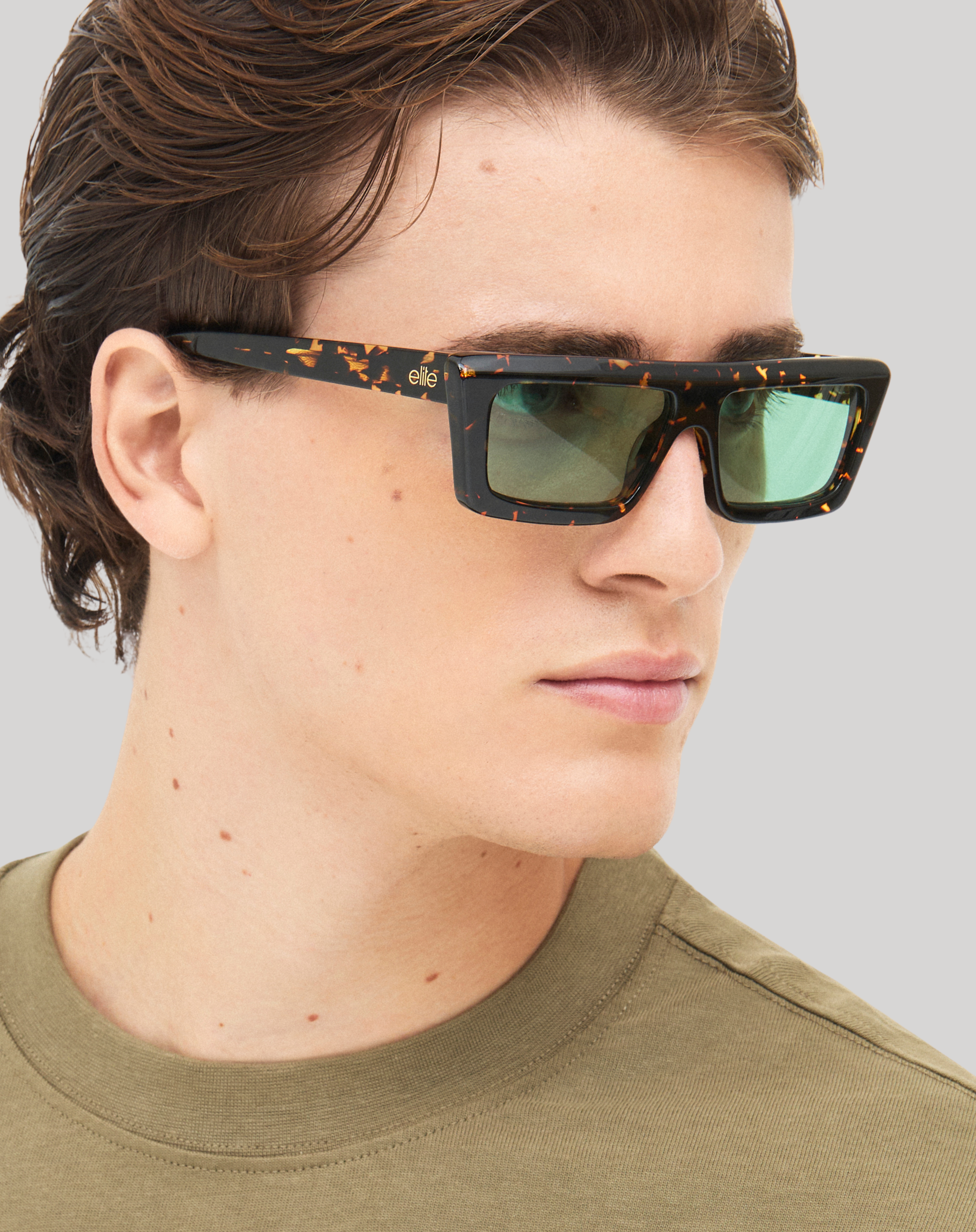 Valentin#Color_Montatura Havana Giallo Lucido con Lente Verde