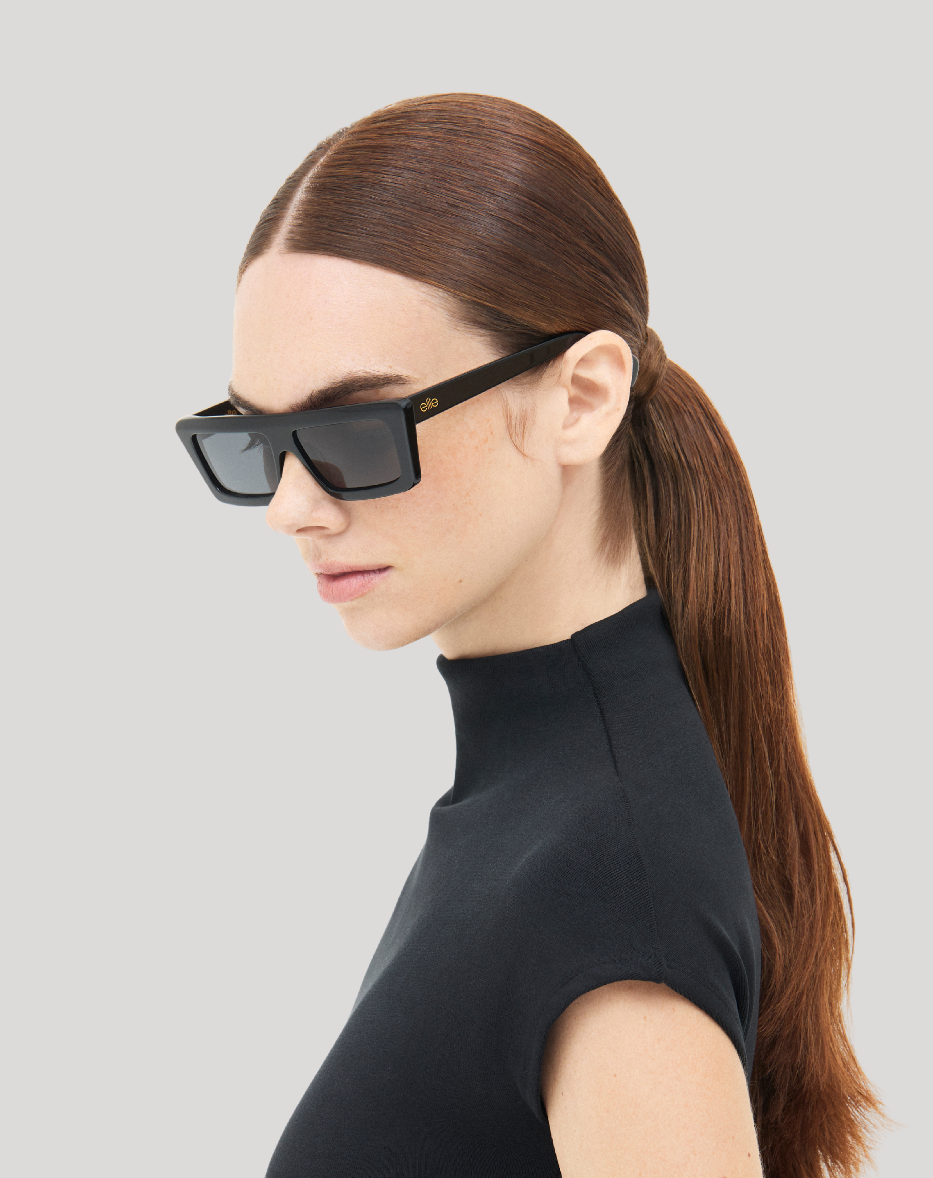 Valentin#Color_Montatura Nero Lucido con Lente Fumo