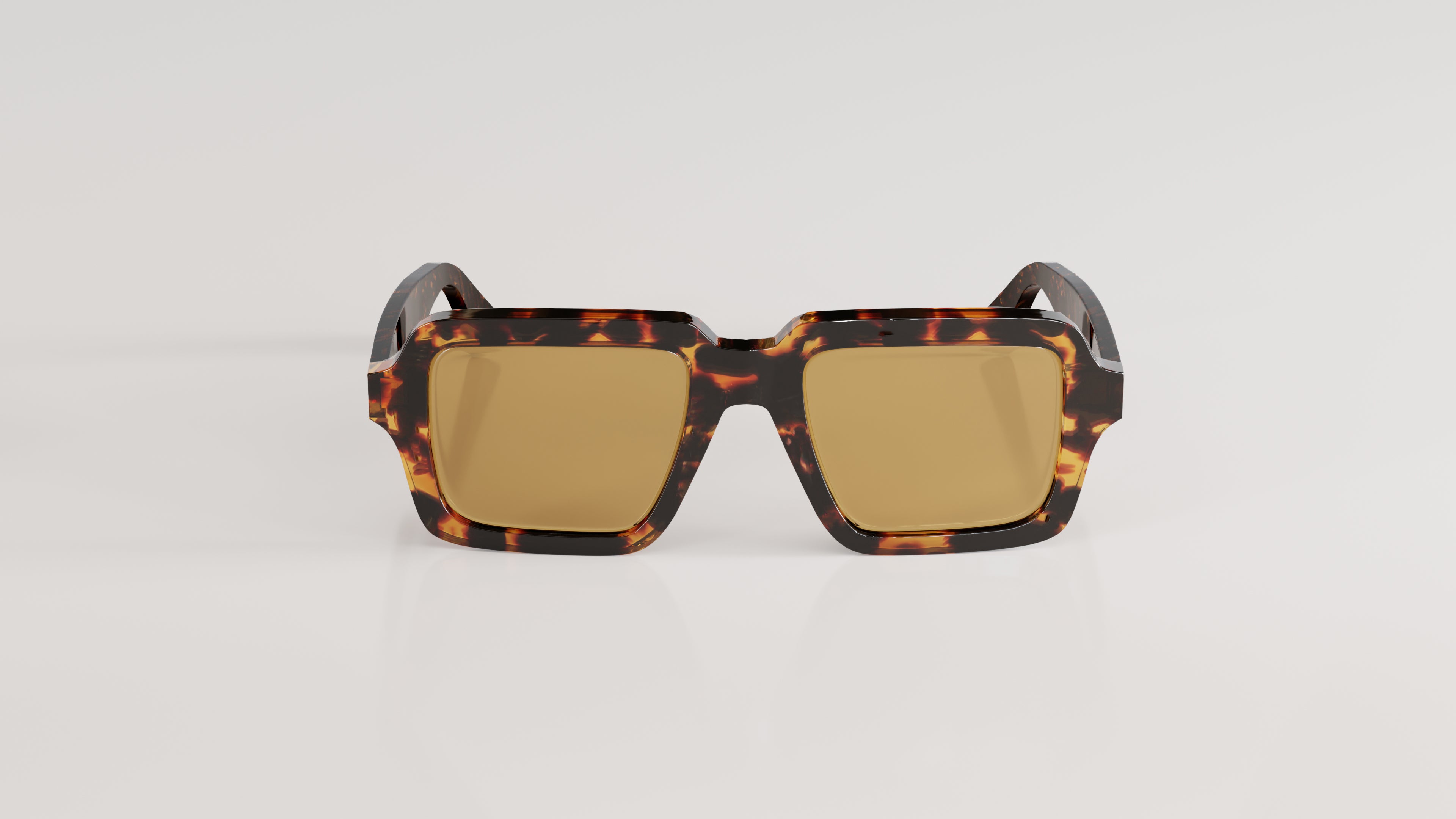 James#Color_Montatura Havana Gialla con Lente Bronzo Specchiato