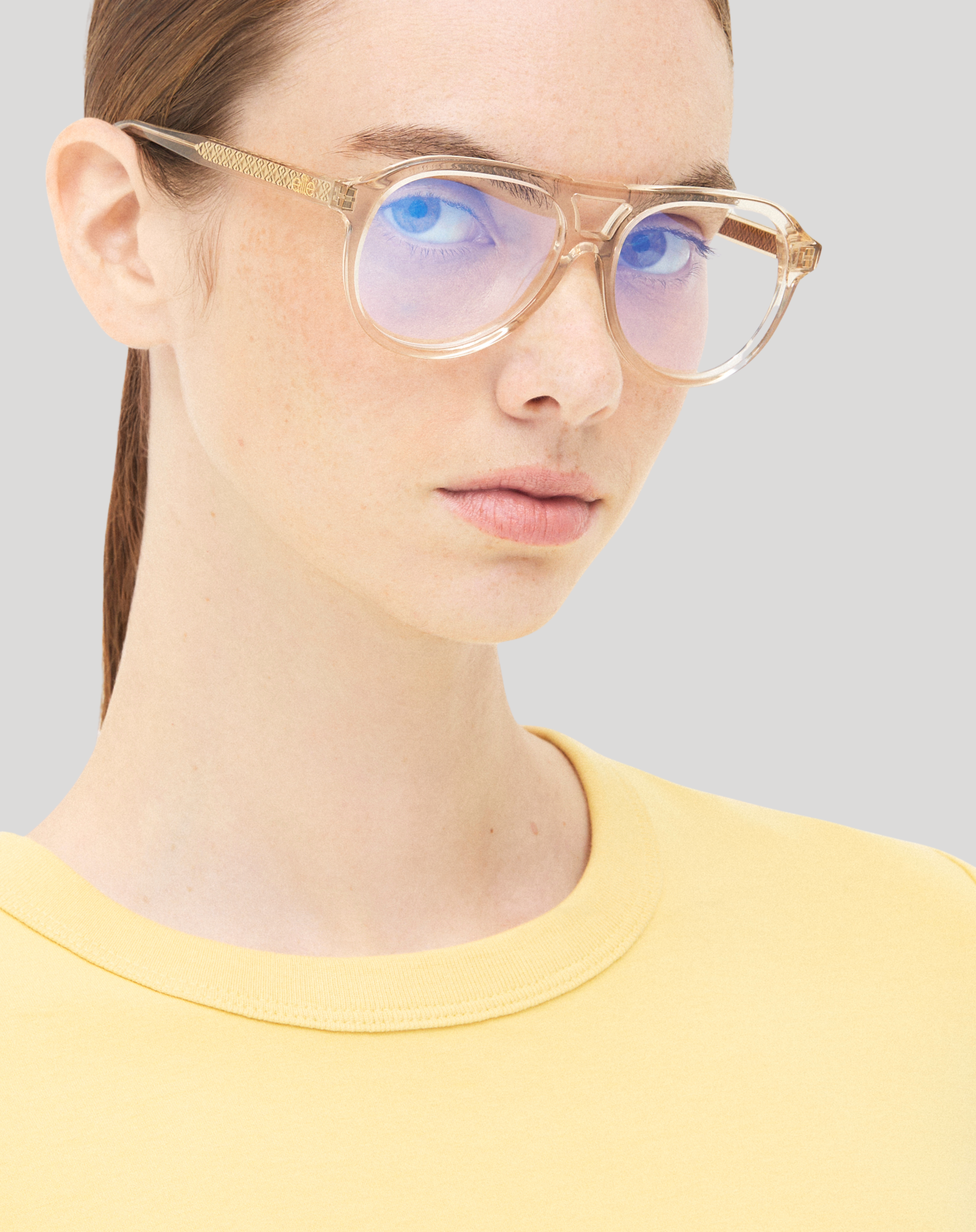 Claudia#Color_Montatura Sabbia Lucido