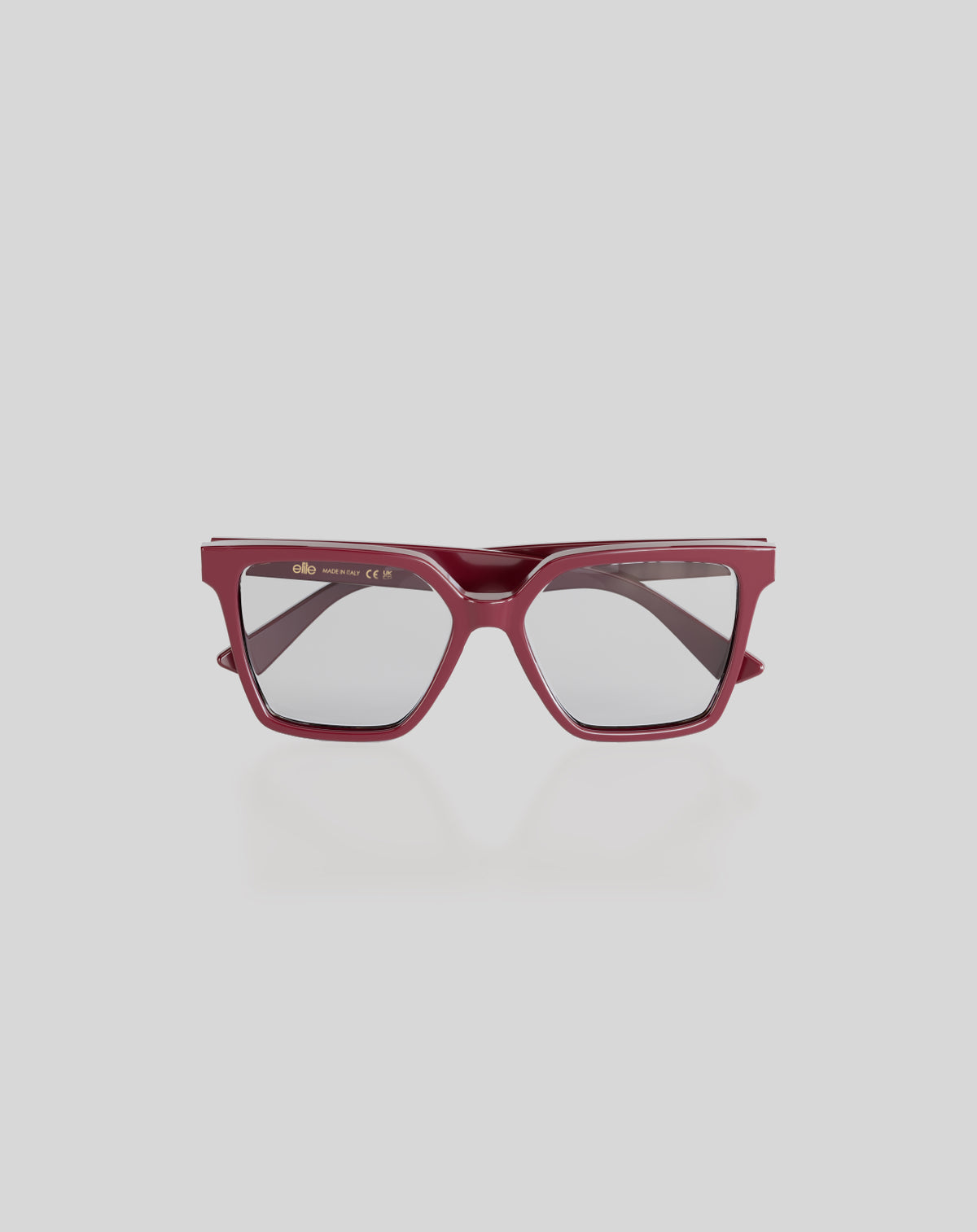 Adriana#Color_Montatura Rosso Amaranto Pastello Lucido