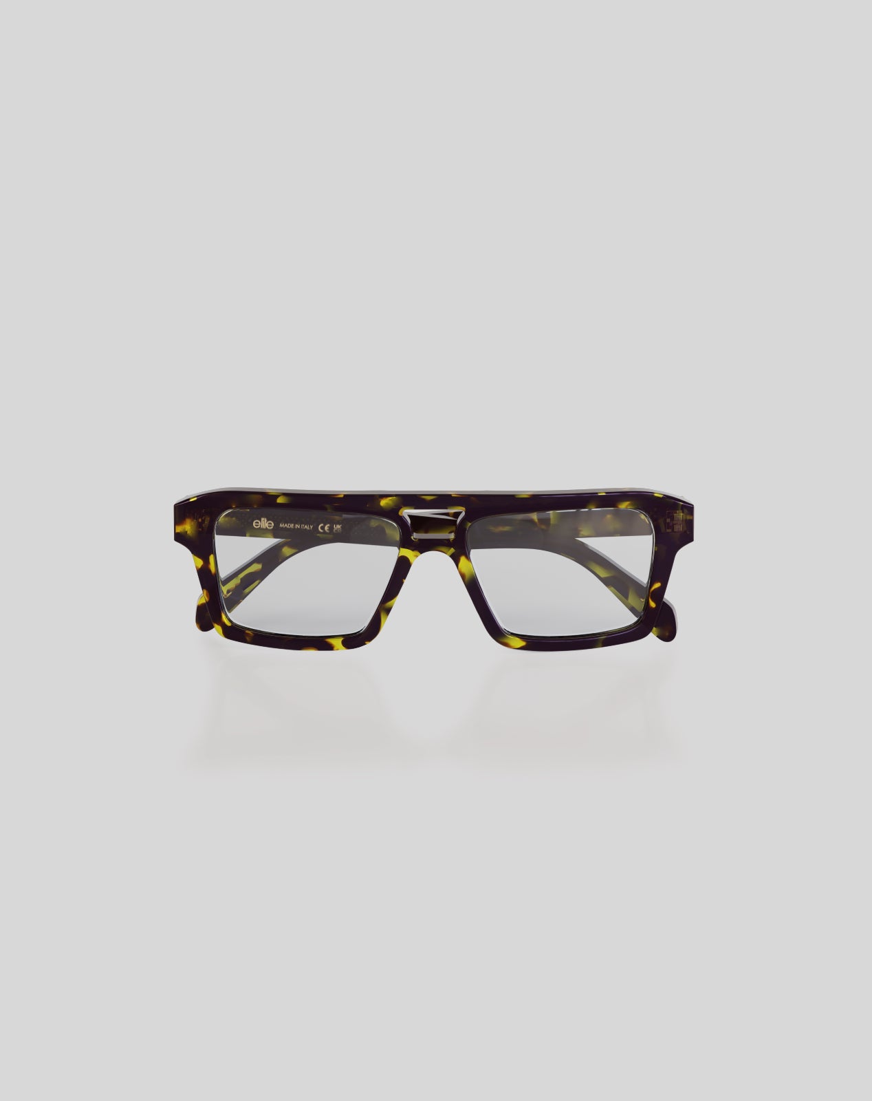 Gigi#Color_Montatura Tortoise Flakes Giallo Lucido