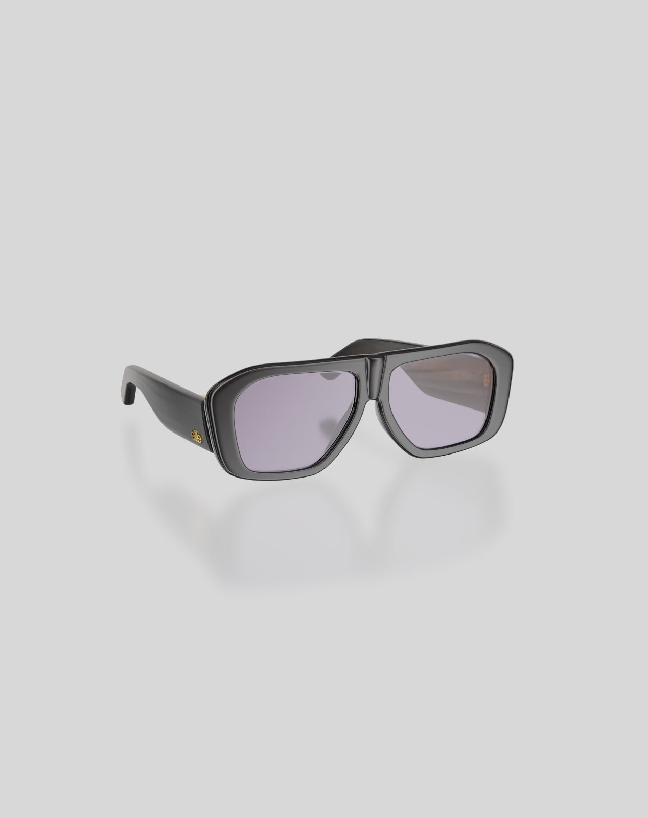 Biggie#Color_Montatura Nero Marmorizzato Lucido