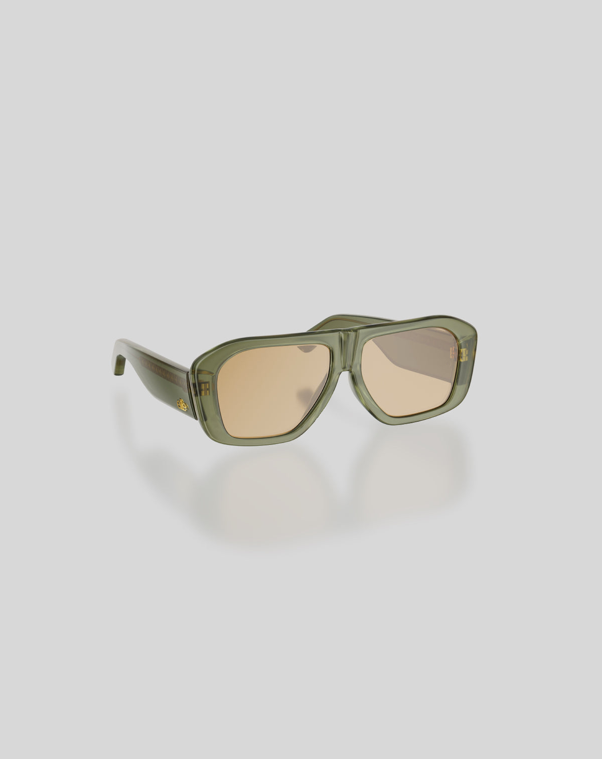 Biggie#Color_Montatura Verde Muschio Trasp. Lucido