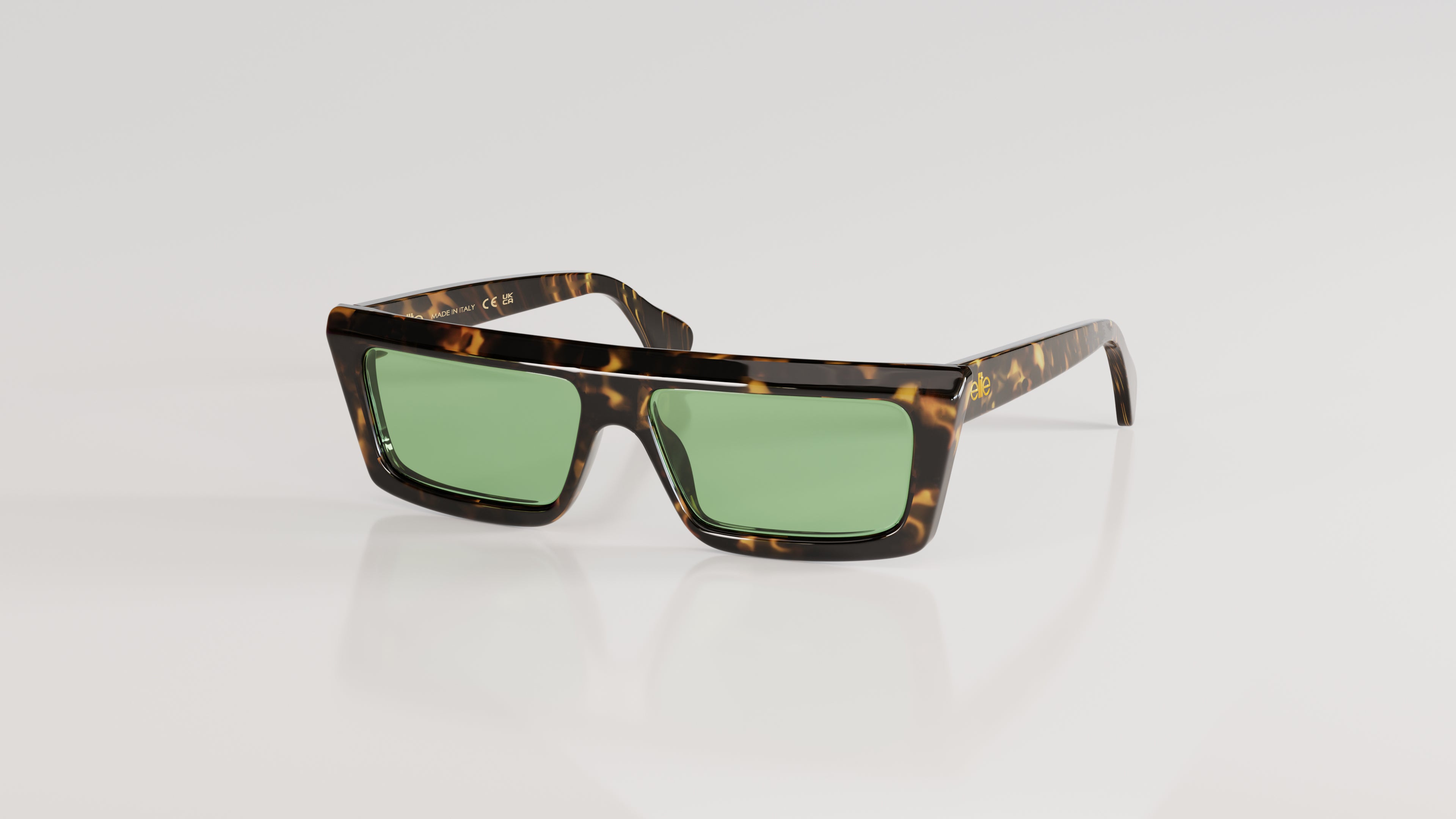 Valentin#Color_Montatura Havana Giallo Lucido con Lente Verde