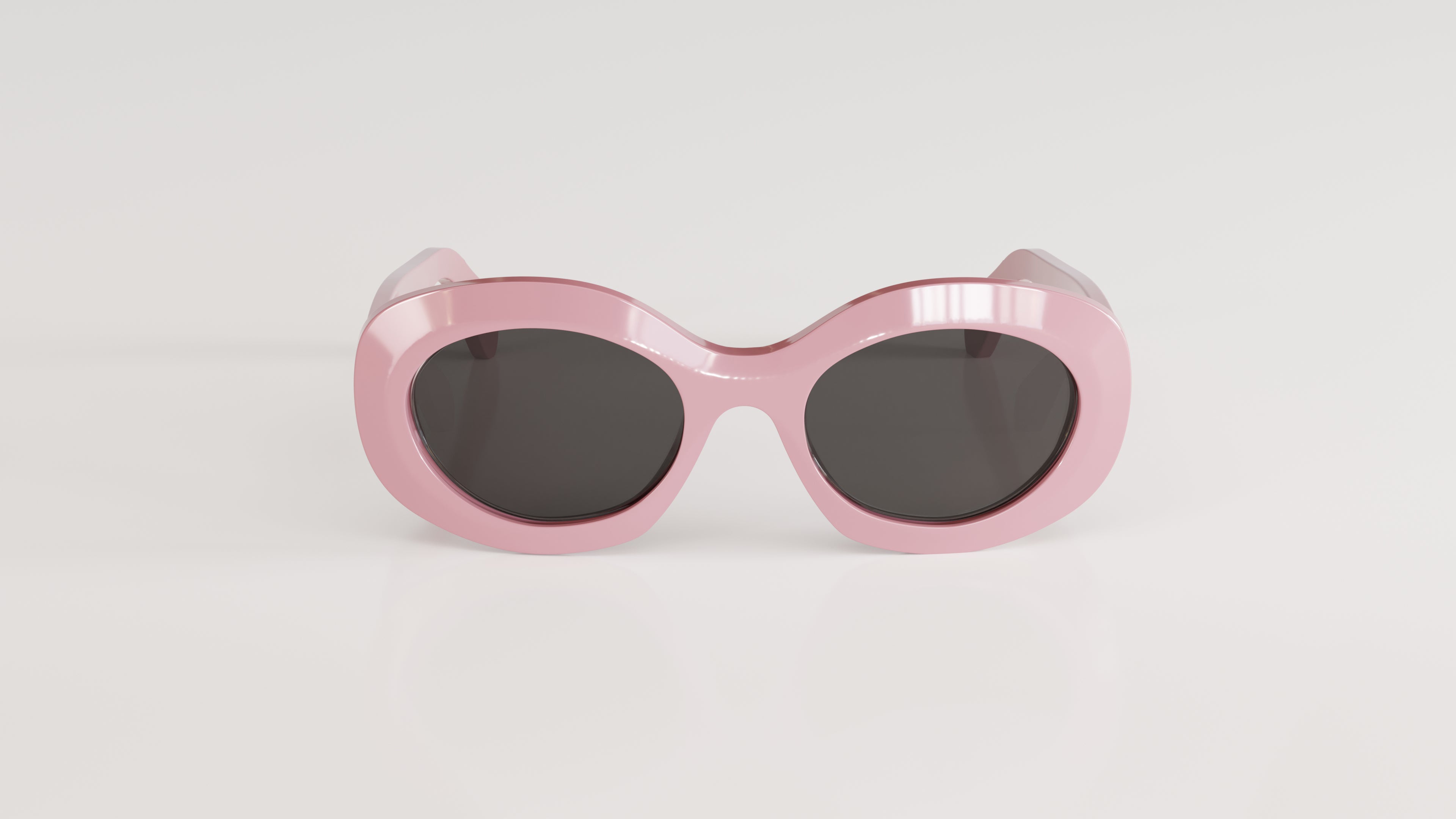 Lola#Color_Montatura Rosa lucido con Lente Azzurro Deg