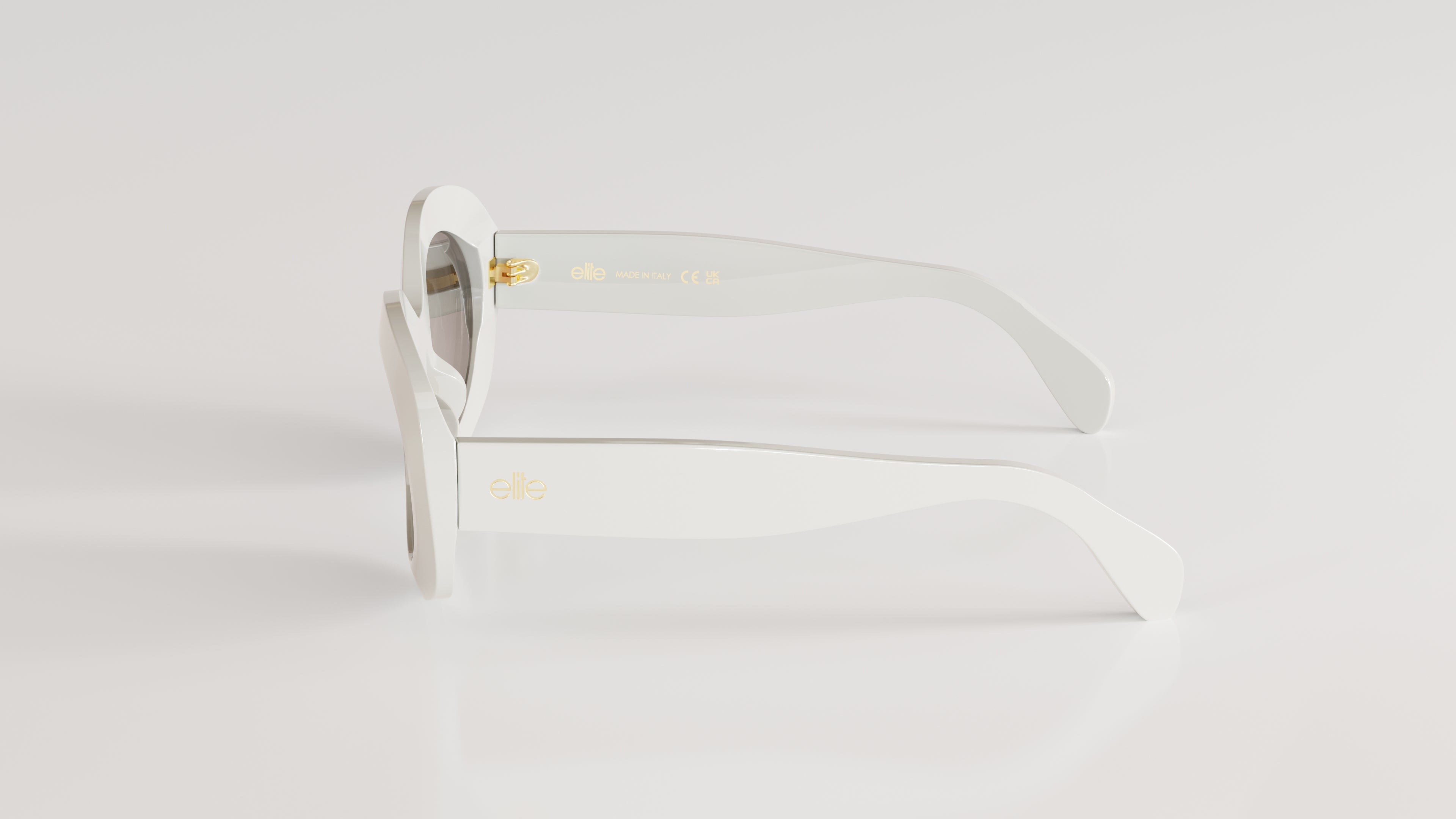 Lola#Color_Montatura Bianco lucido con Lente Azzurro