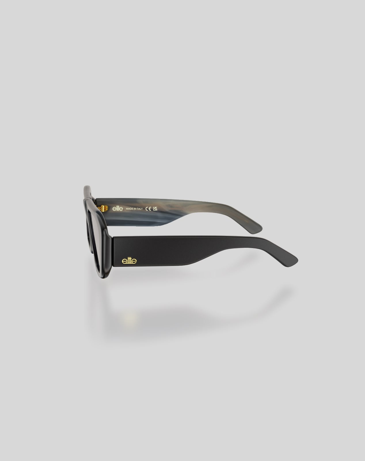 Biggie#Color_Montatura Nero Marmorizzato Lucido