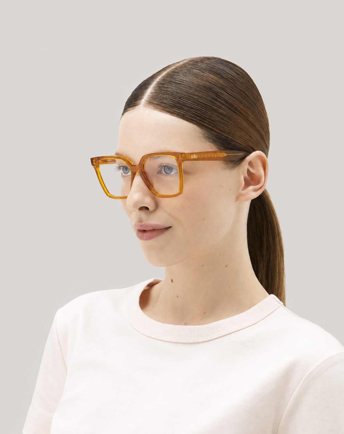 Adriana#Color_Montatura Ambra/Cognac Trasp. Lucido