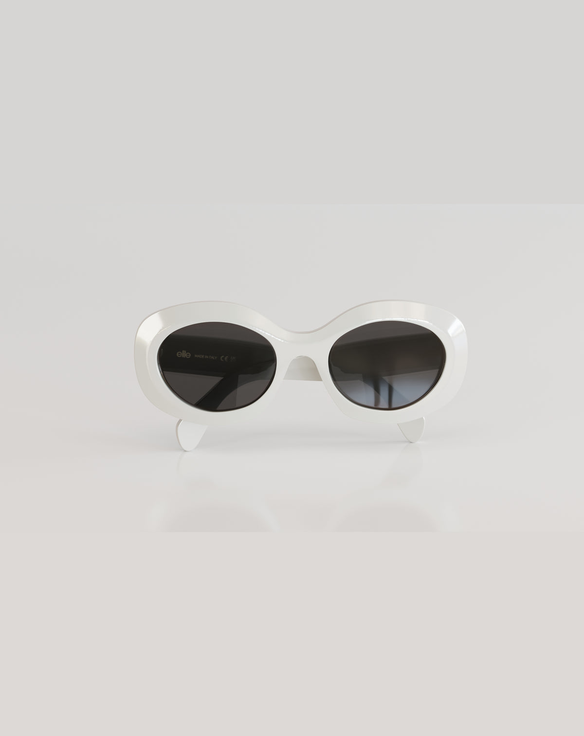 Lola#Color_Montatura Bianco lucido con Lente Azzurro