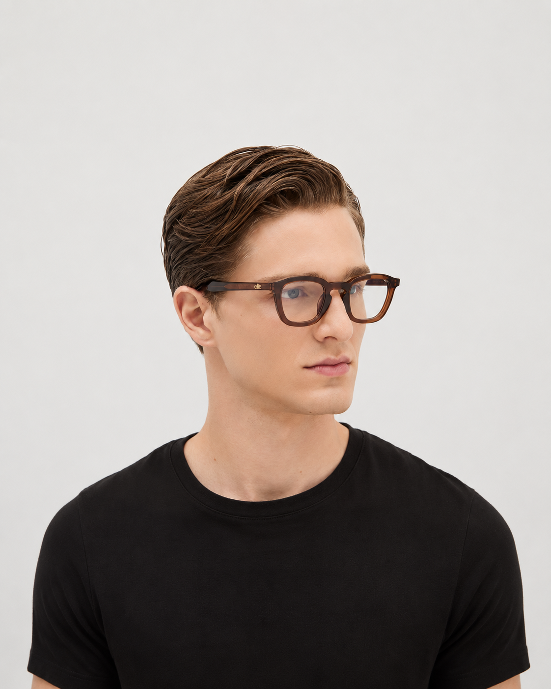 Ashton#Color_Montatura Marrone Trasparente Lucido