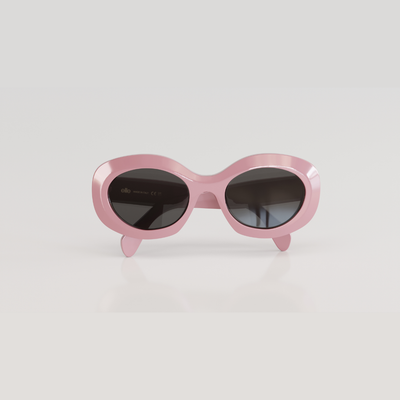 Lola#Color_Montatura Rosa lucido con Lente Azzurro Deg