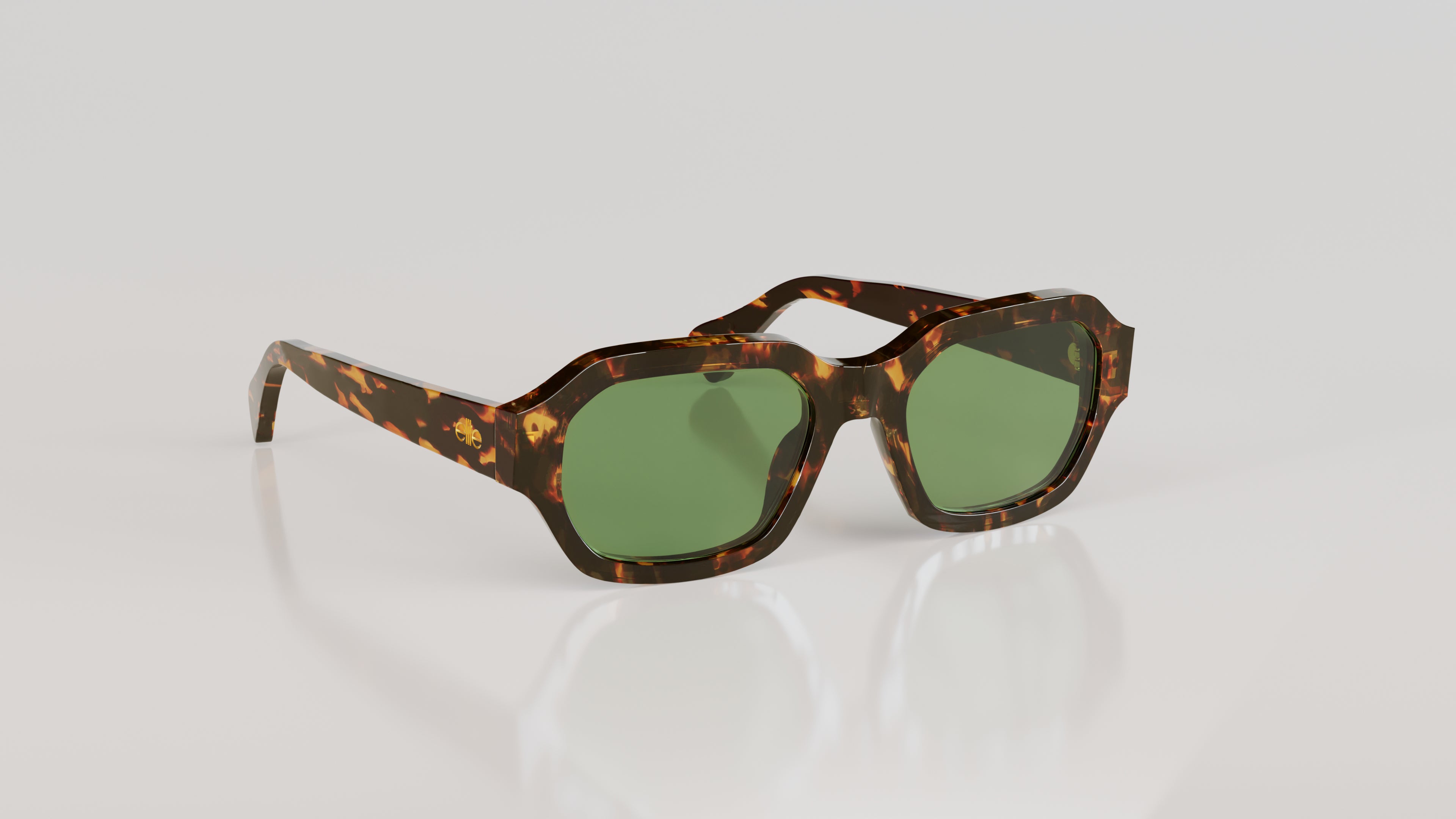 Chris#Color_Montatura Havana con Lente Verde