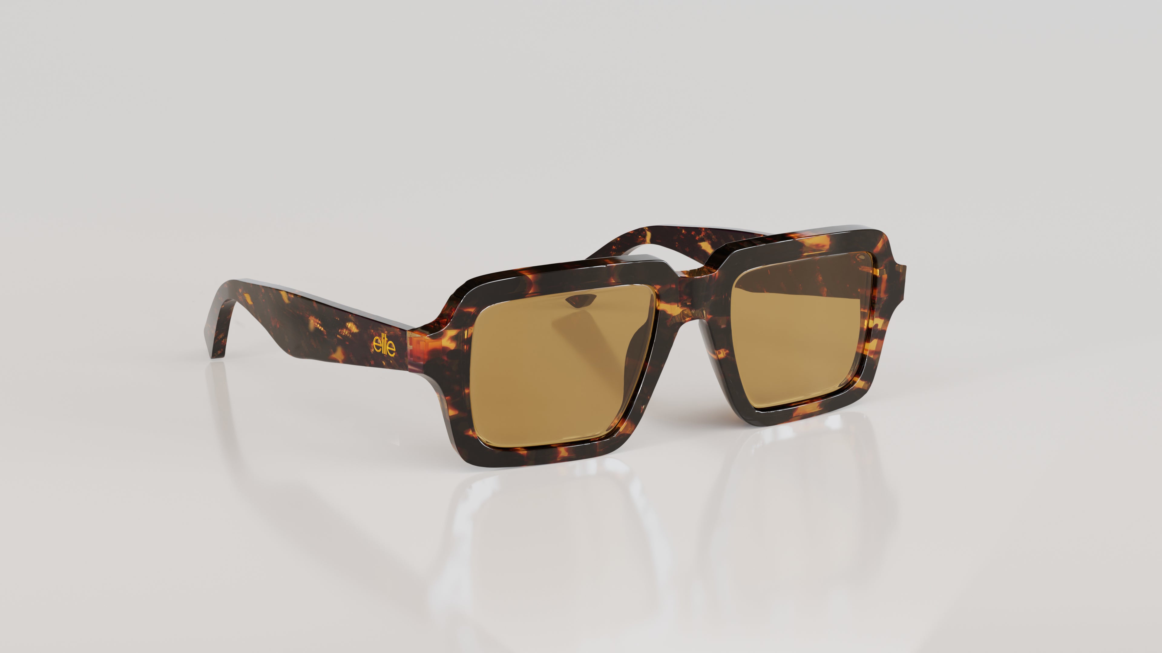 James#Color_Montatura Havana Gialla con Lente Bronzo Specchiato