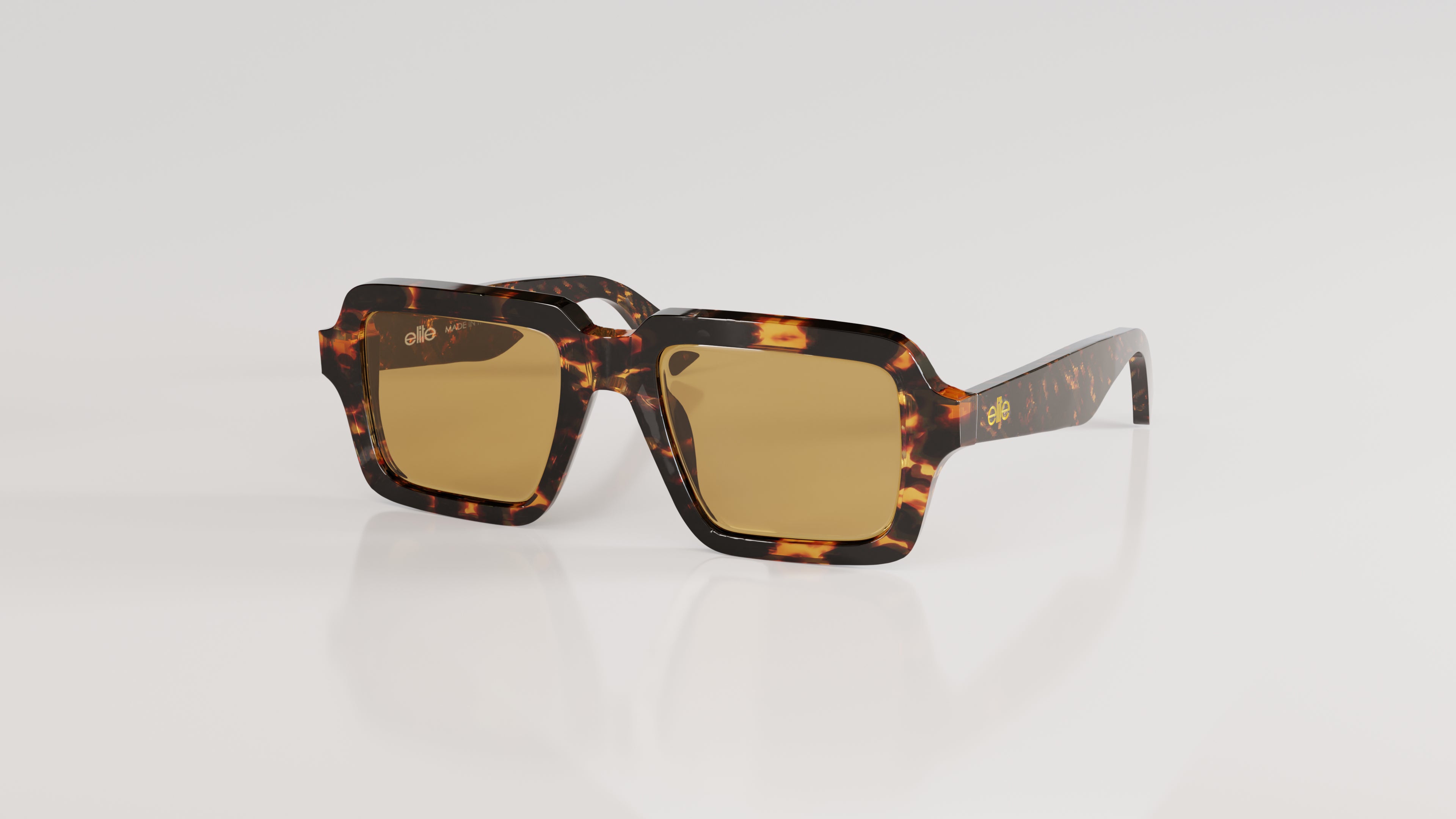 James#Color_Montatura Havana Gialla con Lente Bronzo Specchiato