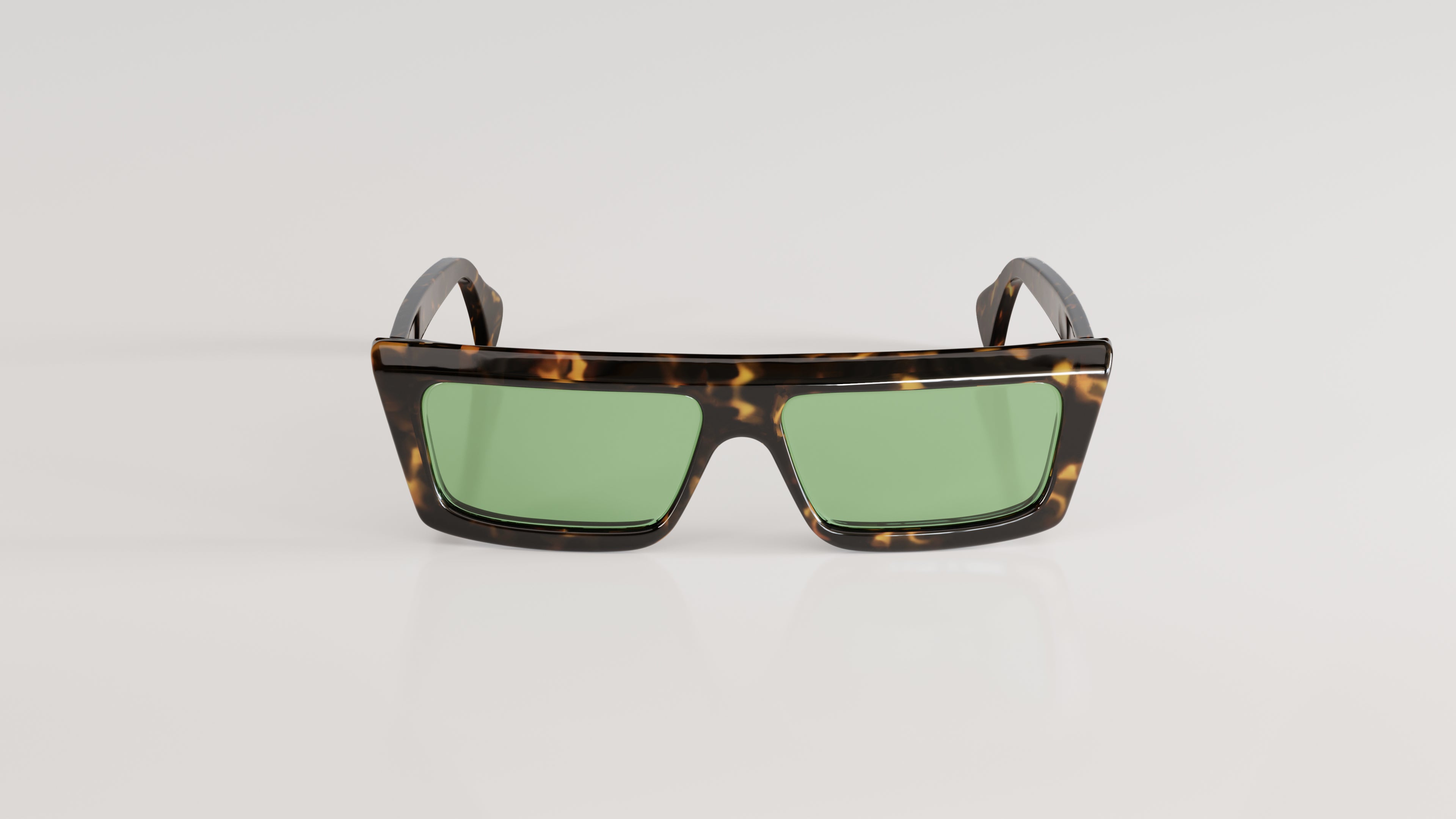 Valentin#Color_Montatura Havana Giallo Lucido con Lente Verde