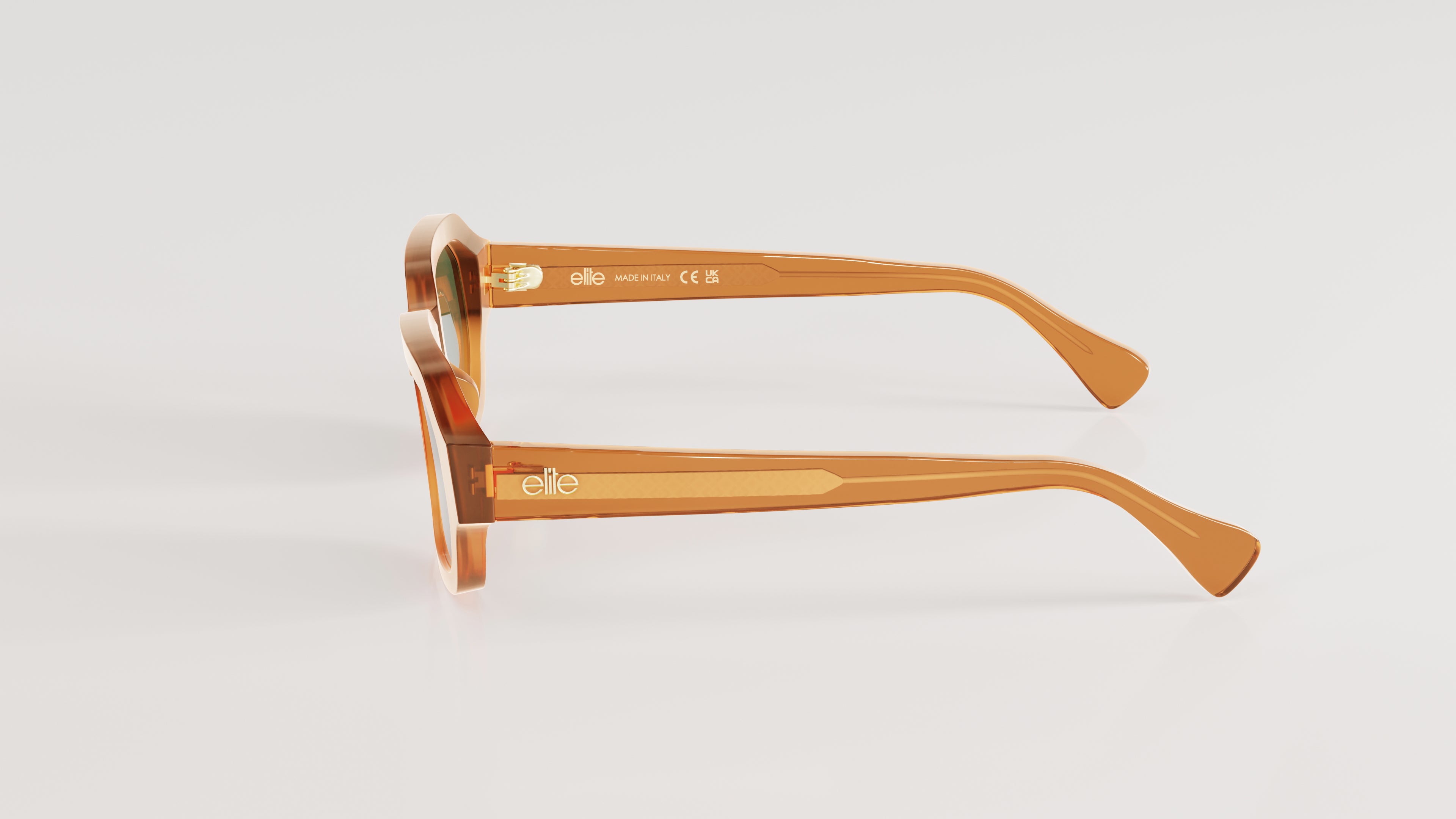 Chris#Color_Montatura Caramello Lucido con Lente Verde