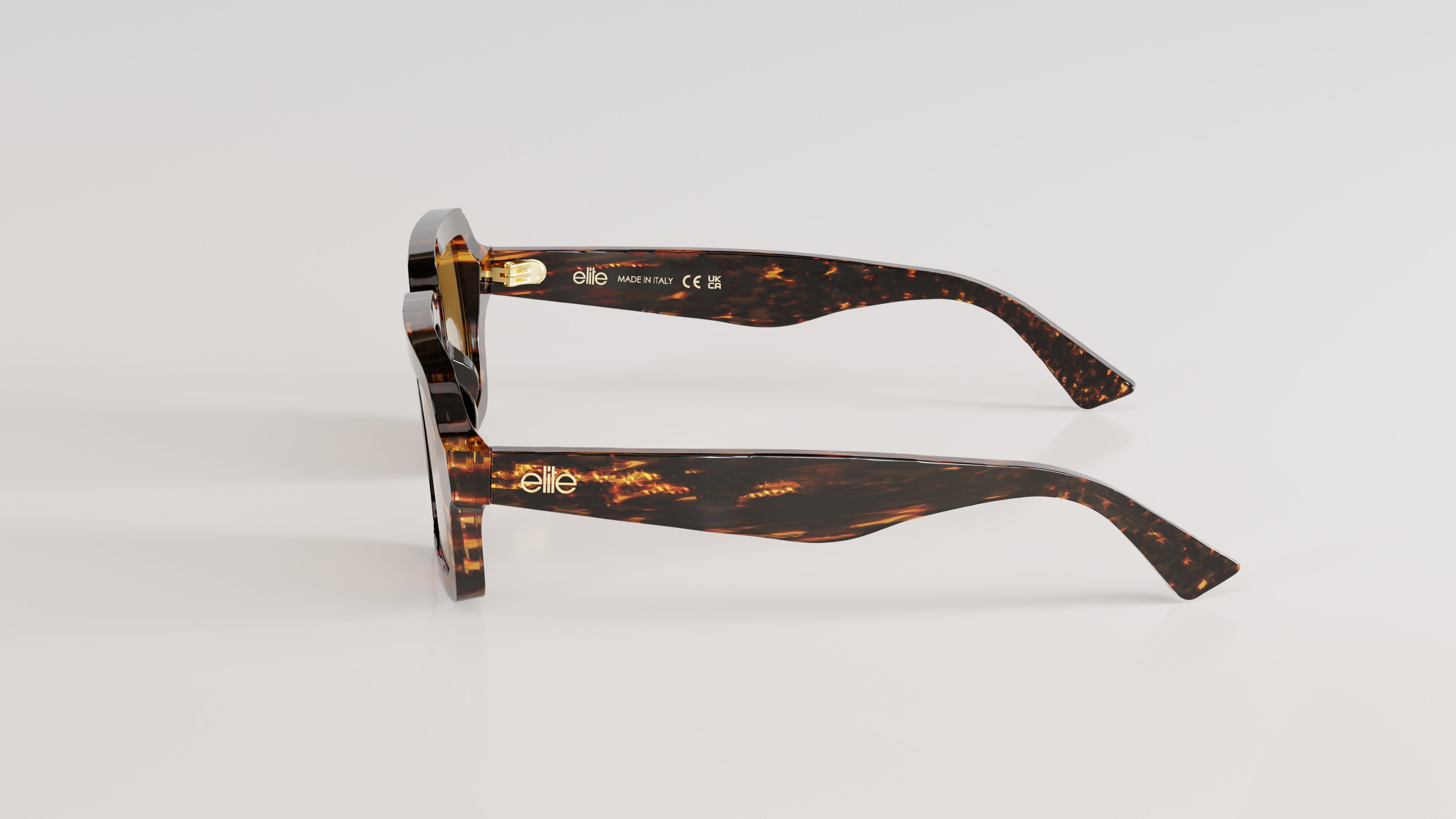 James#Color_Montatura Havana Gialla con Lente Bronzo Specchiato