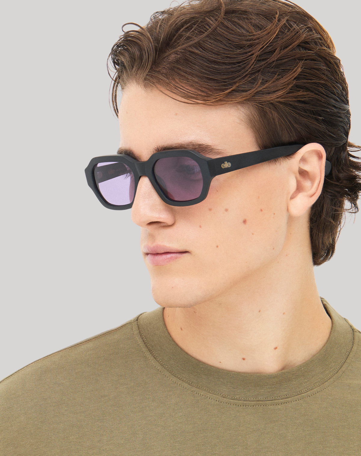 Chris#Color_Montatura Nero Opaco con Lente Viola