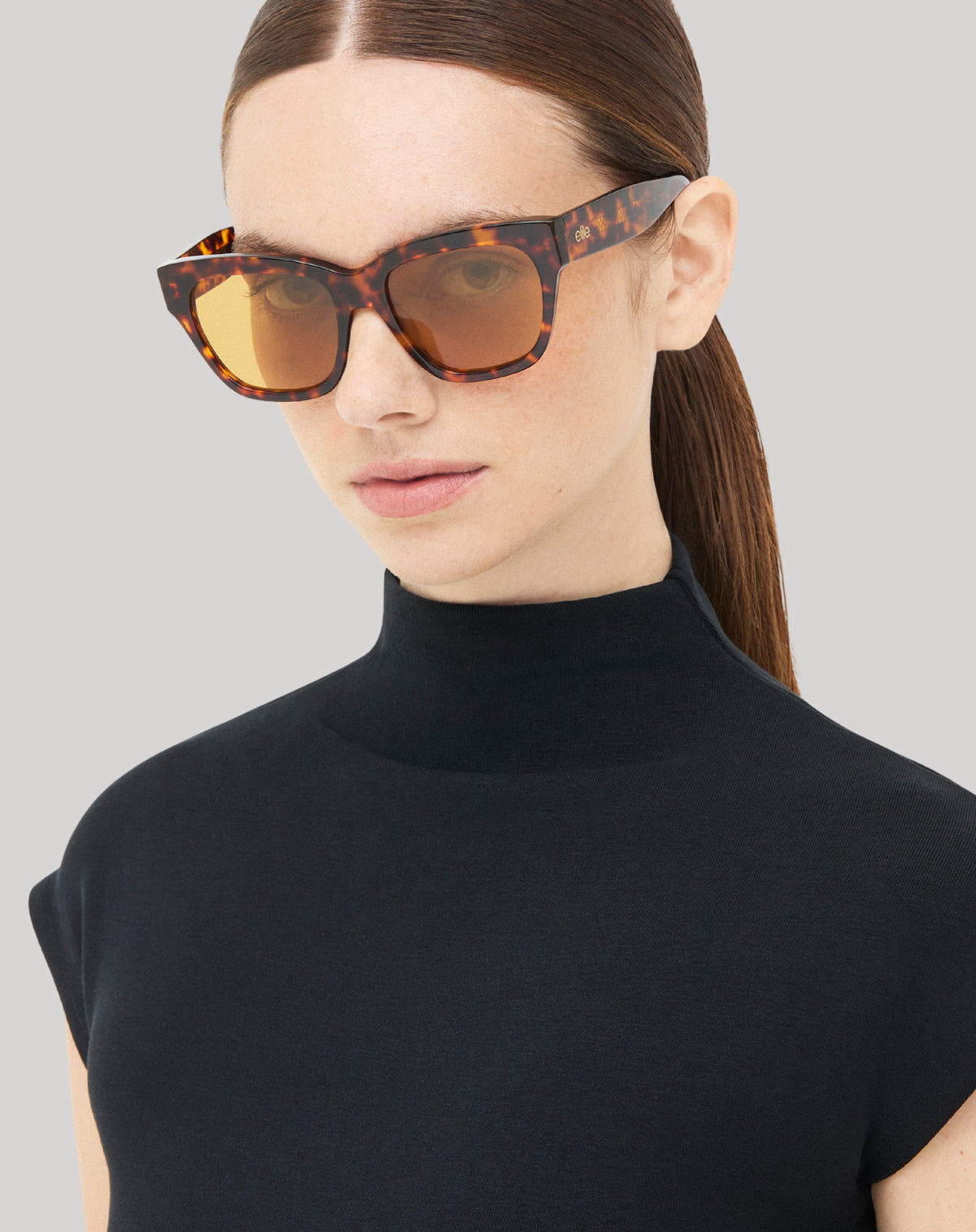 Naomi#Color_Montatura Havana Chiaro Lucido con Lente Oro Flash