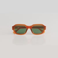 Montatura Caramello Lucido con Lente Verde