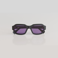 Montatura Nero Opaco con Lente Viola