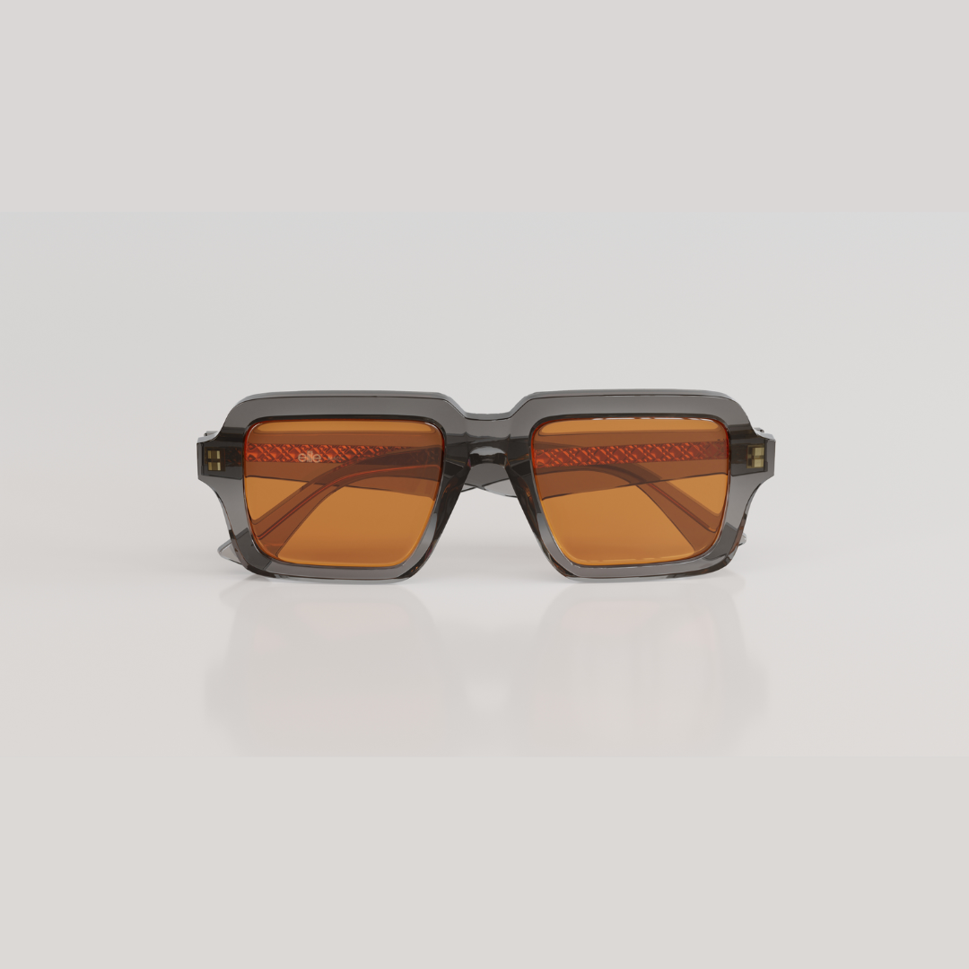 James#Color_Montatura Grigio Lucido con Lente Bronzo